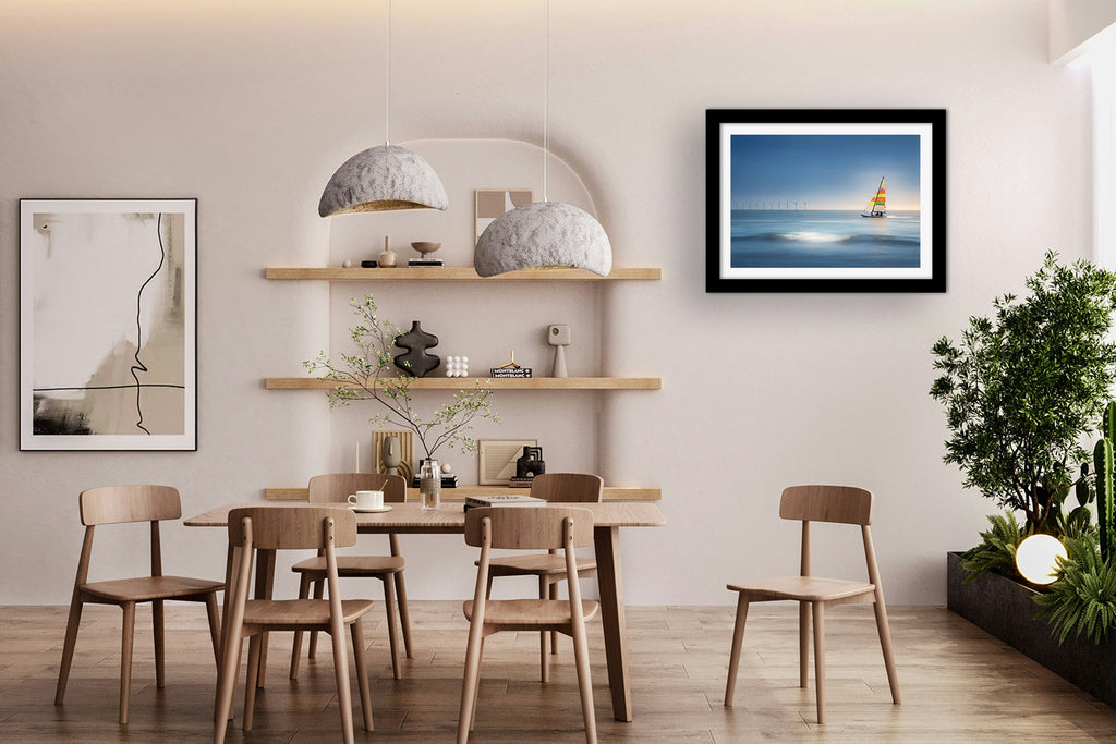 Affiche Voilier dans la Baie de Pornichet – Poster Déco Bord de Mer