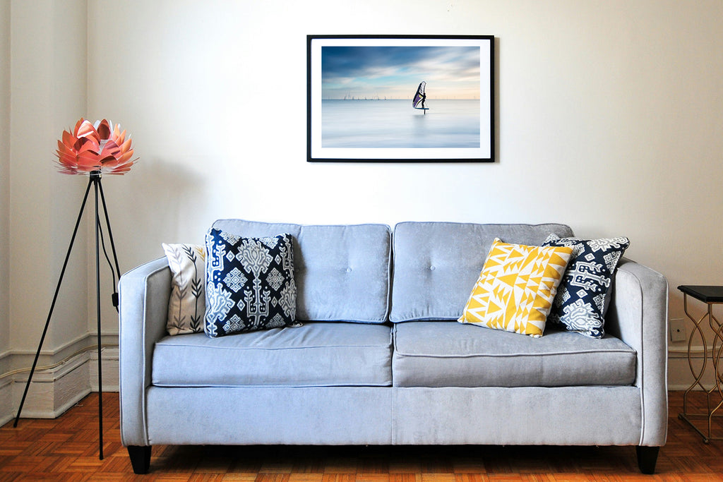 Affiche Wing Foil sur l'Océan – Poster Déco Glisse & Bord de Mer