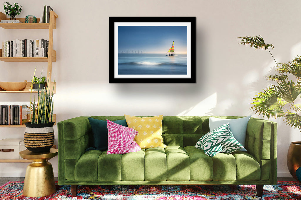 Affiche Voilier dans la Baie de Pornichet – Poster Déco Bord de Mer