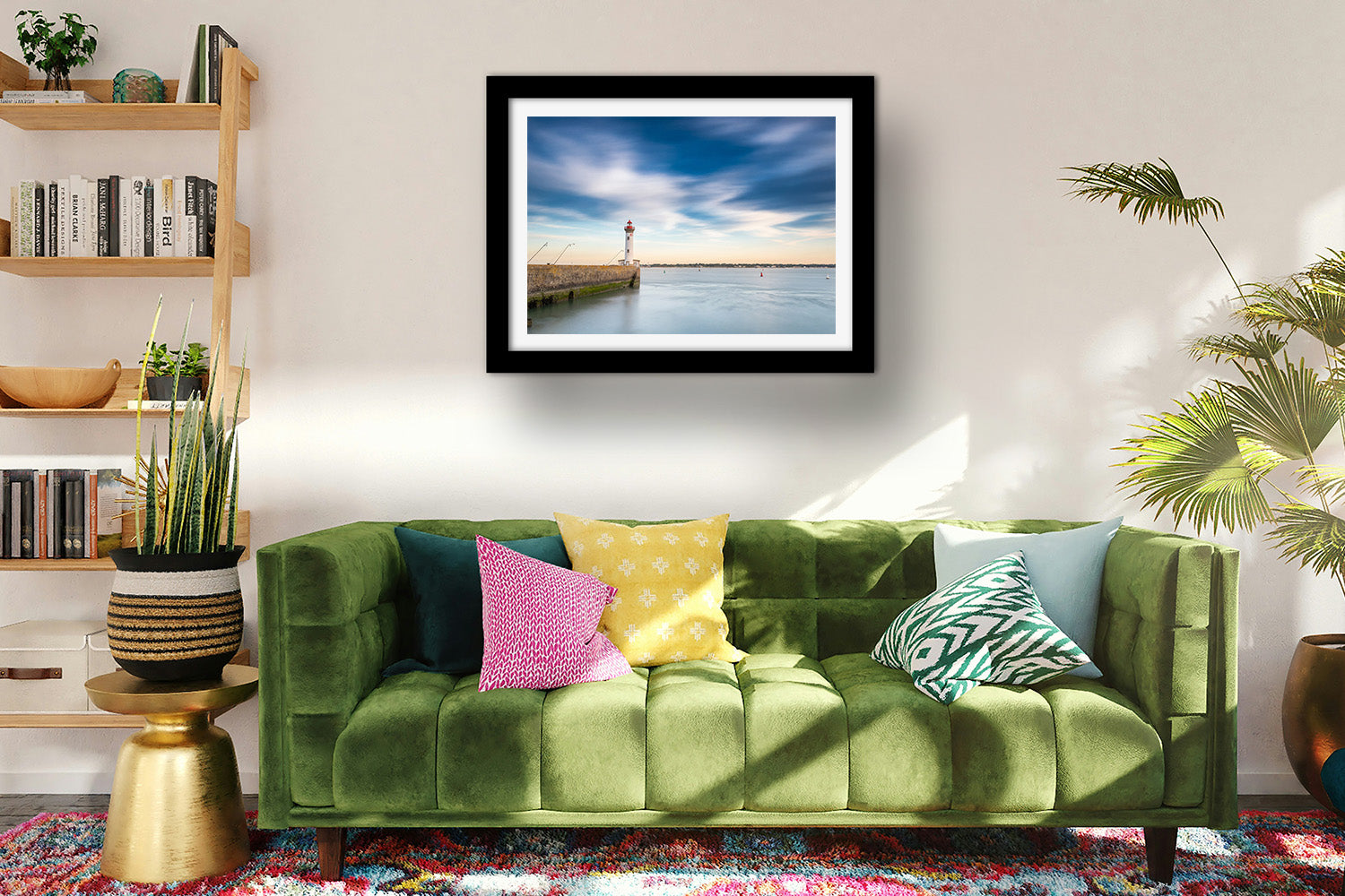 Affiche Phare du Vieux Môle Saint-Nazaire – Déco Murale Bord de Mer