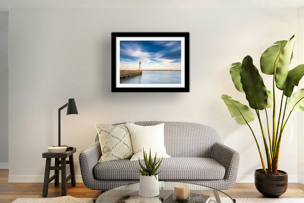 Affiche Phare du Vieux Môle Saint-Nazaire – Déco Murale Bord de Mer