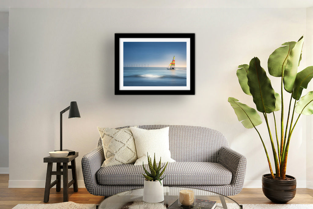 Affiche Voilier dans la Baie de Pornichet – Poster Déco Bord de Mer