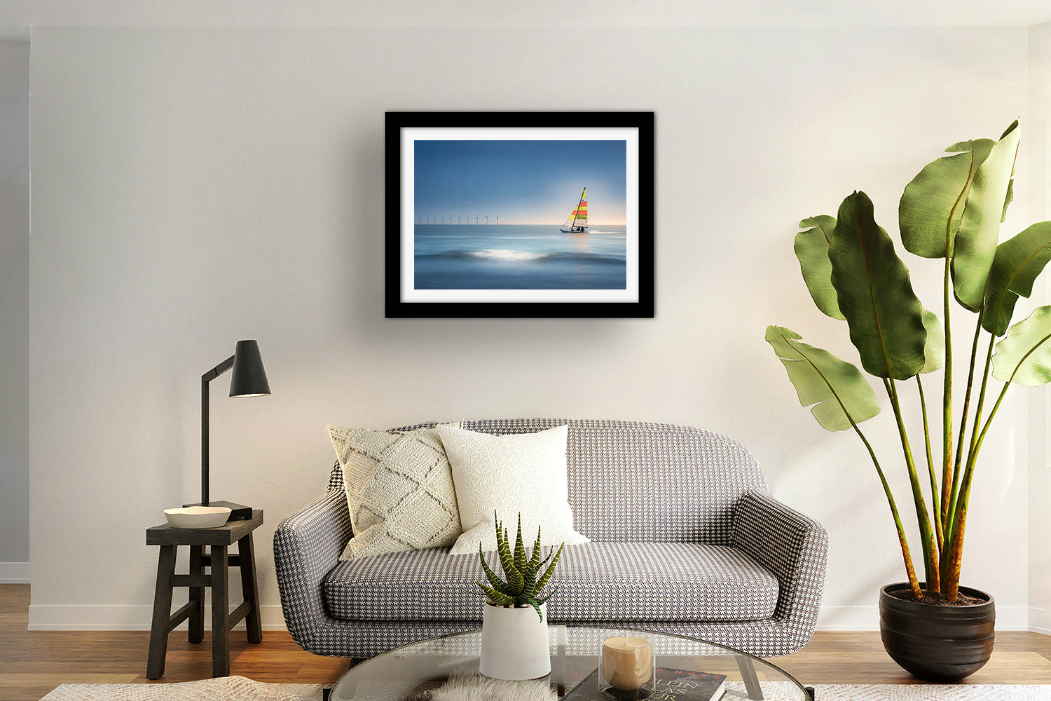 Affiche Voilier dans la Baie de Pornichet – Poster Déco Bord de Mer