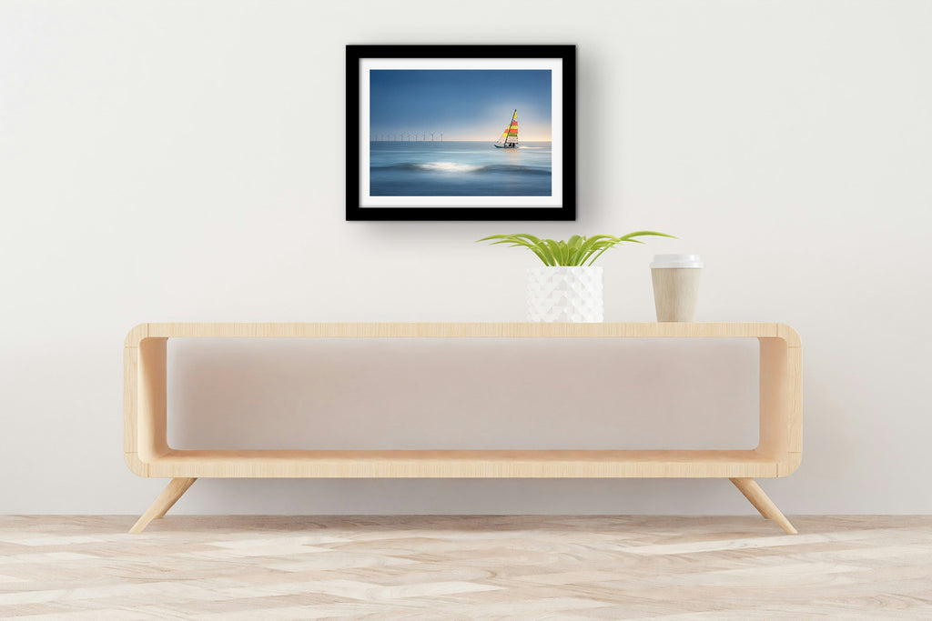 Affiche Voilier dans la Baie de Pornichet – Poster Déco Bord de Mer