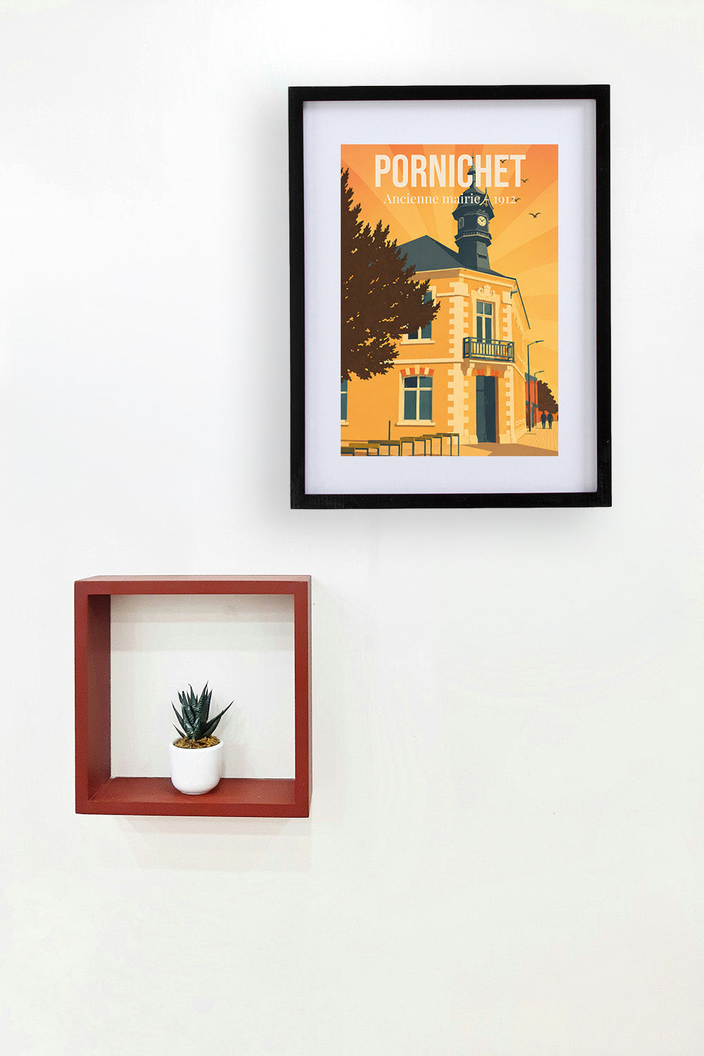 Affiche Pornichet – Ancienne Mairie 1912 | Poster Vintage Architecture