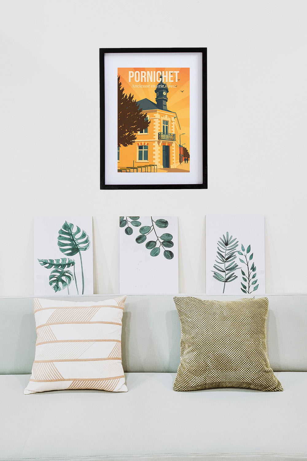 Affiche Pornichet – Ancienne Mairie 1912 | Poster Vintage Architecture