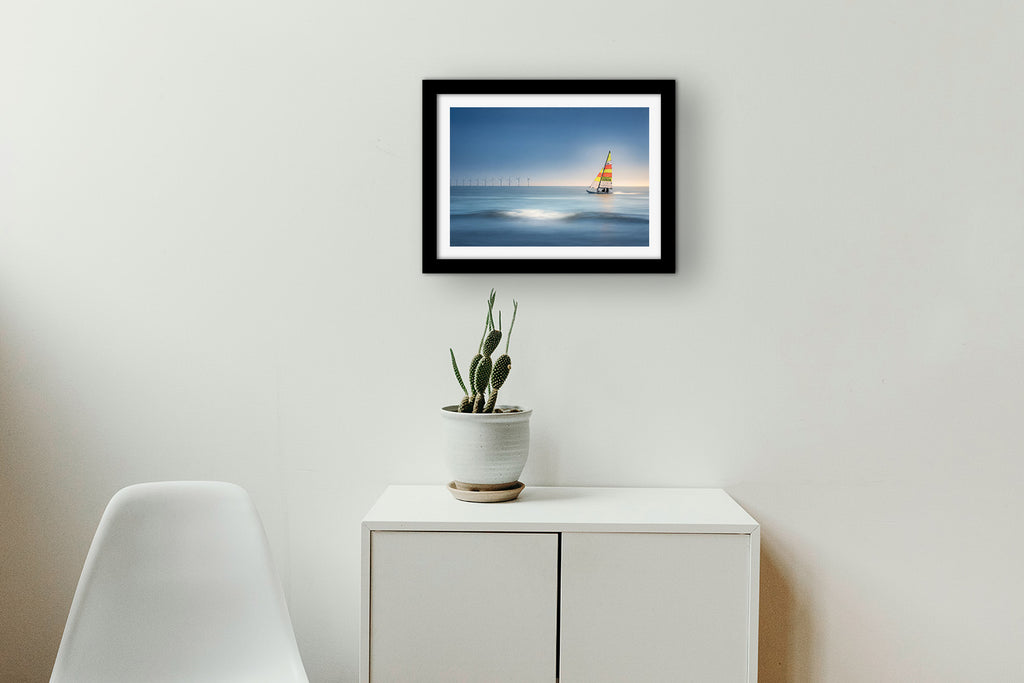 Affiche Voilier dans la Baie de Pornichet – Poster Déco Bord de Mer