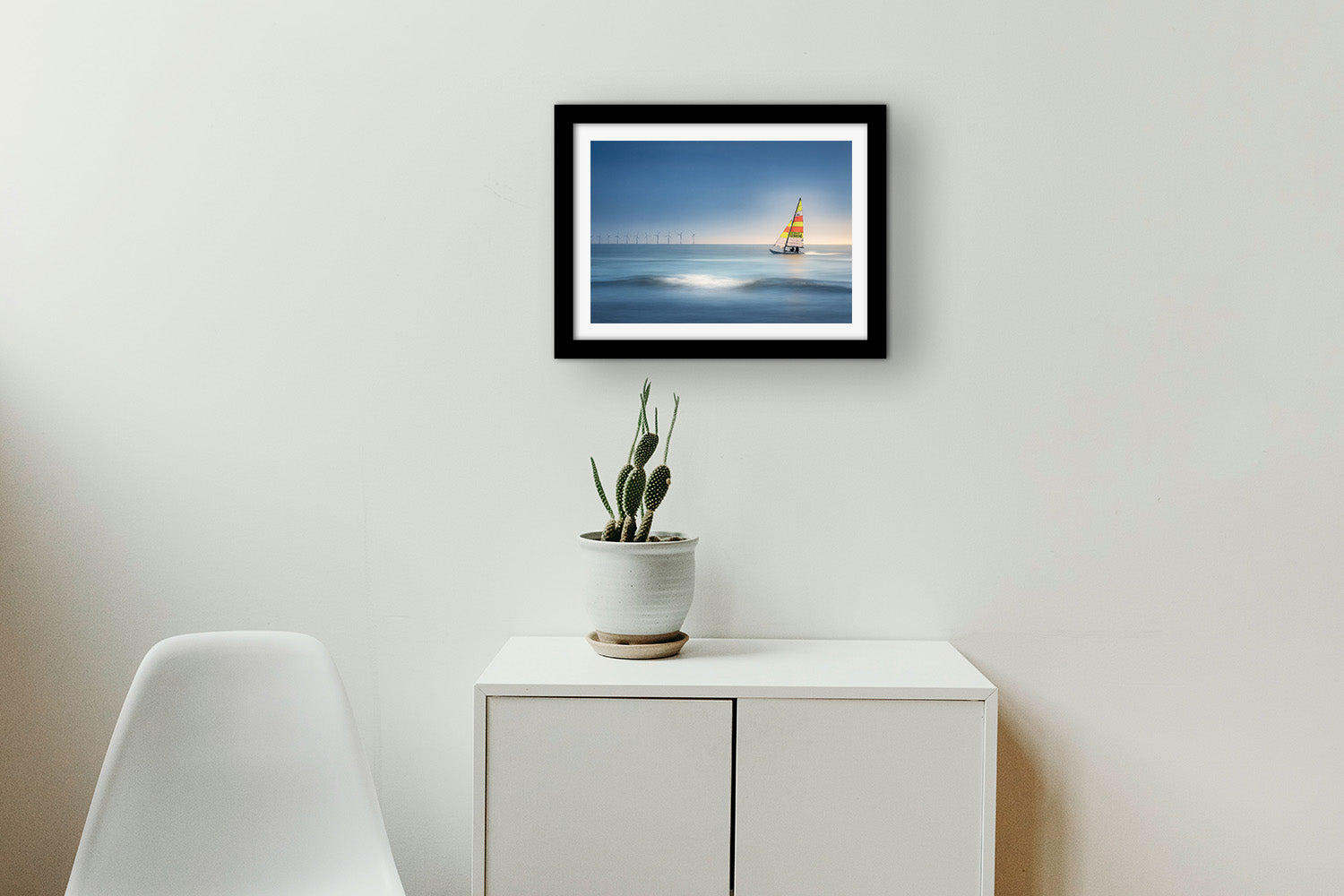 Affiche Voilier dans la Baie de Pornichet – Poster Déco Bord de Mer