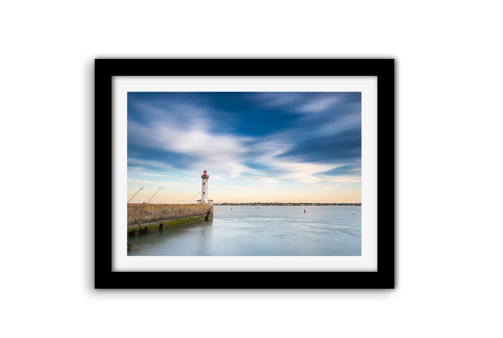 Affiche Phare du Vieux Môle Saint-Nazaire – Déco Murale Bord de Mer