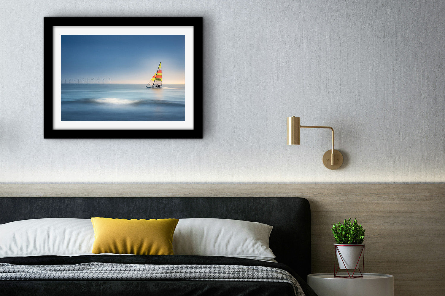 Affiche Voilier dans la Baie de Pornichet – Poster Déco Bord de Mer
