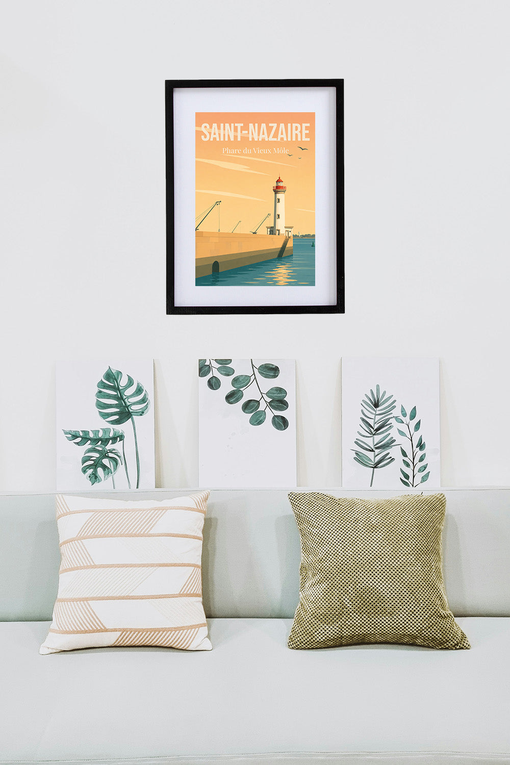 Affiche Saint-Nazaire – Phare du Vieux Môle | Poster Vintage Port