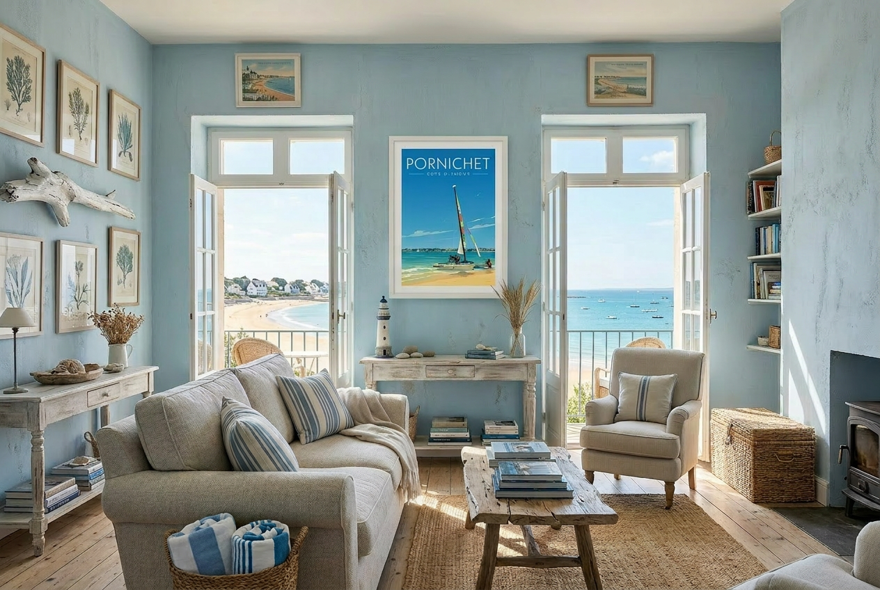 Affiche Pornichet – Hobie Cat Côte d'Amour | Poster Vintage Bord de Mer