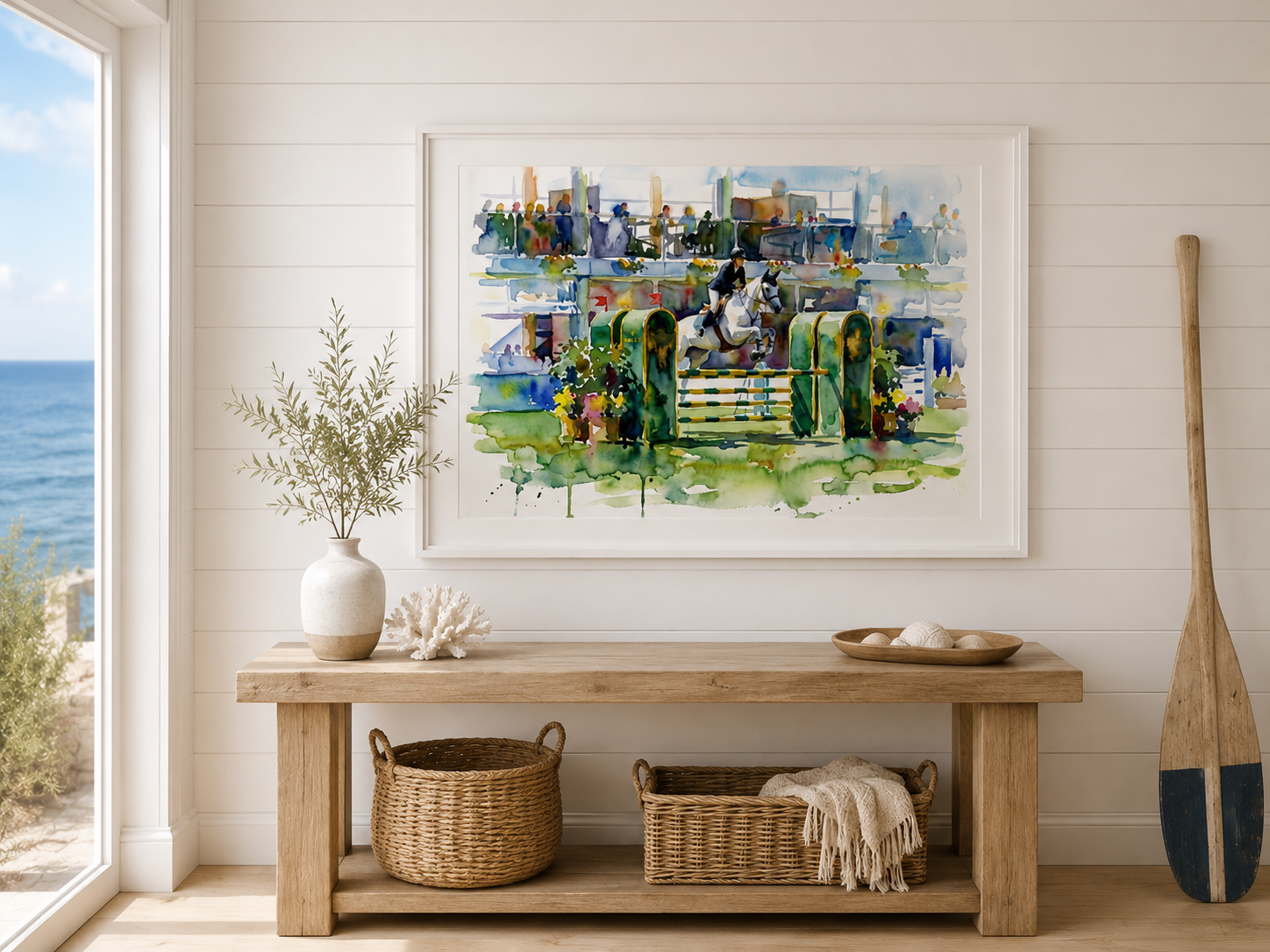 Affiche La Baule – Jumping International | Poster Aquarelle Riviera