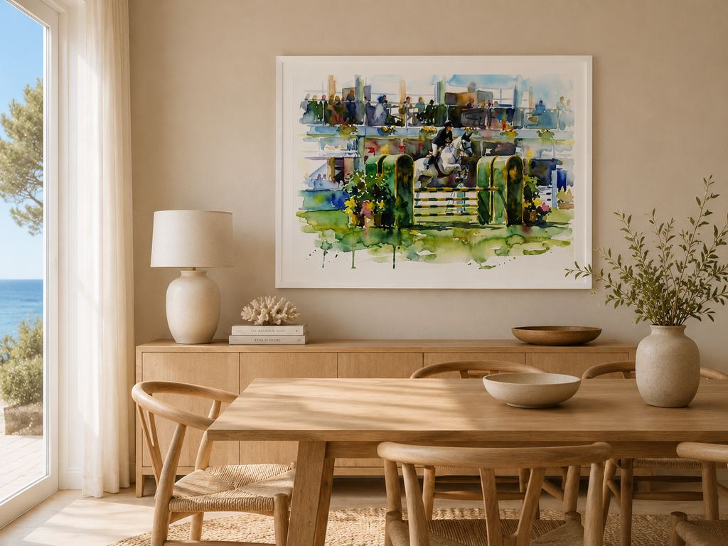Affiche La Baule – Jumping International | Poster Aquarelle Riviera