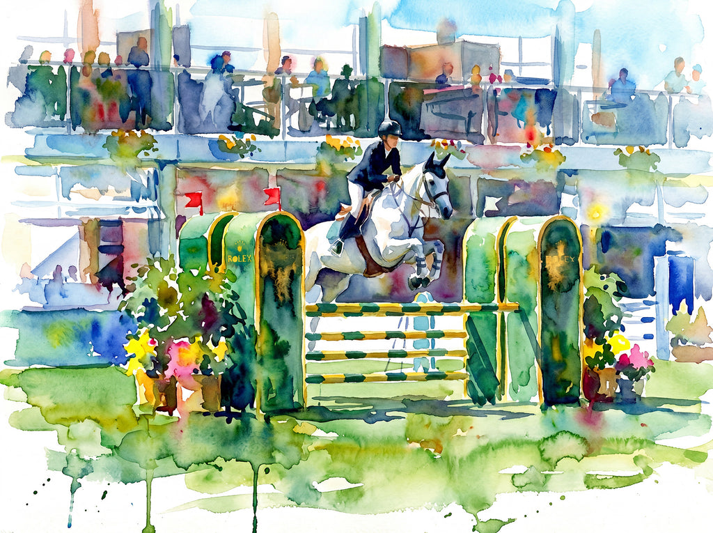 Affiche La Baule – Jumping International | Poster Aquarelle Riviera