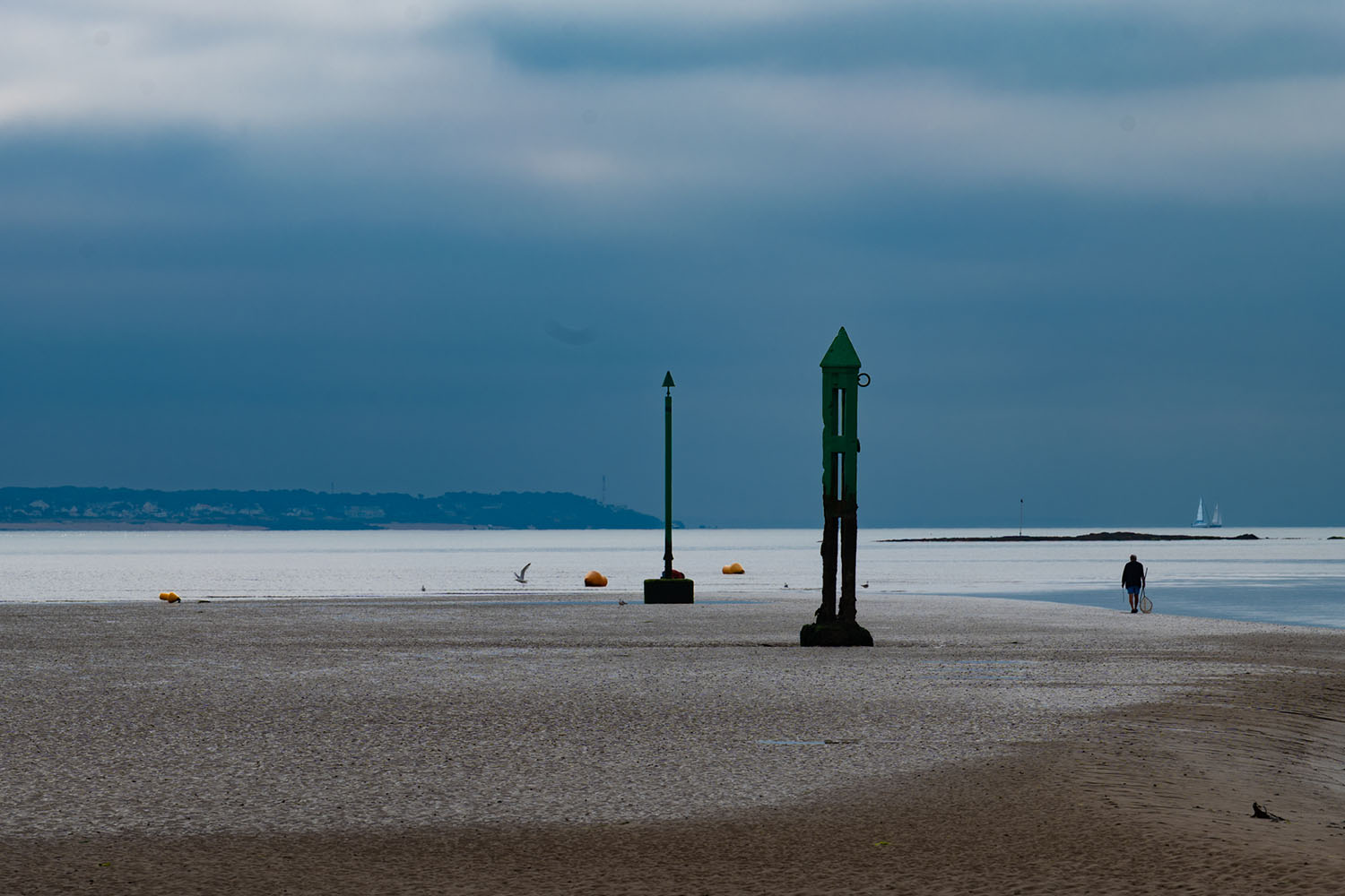 Affiche Plage à Marée Basse – Photo Déco Bord de Mer Apaisante Patrick Garnier Photographe