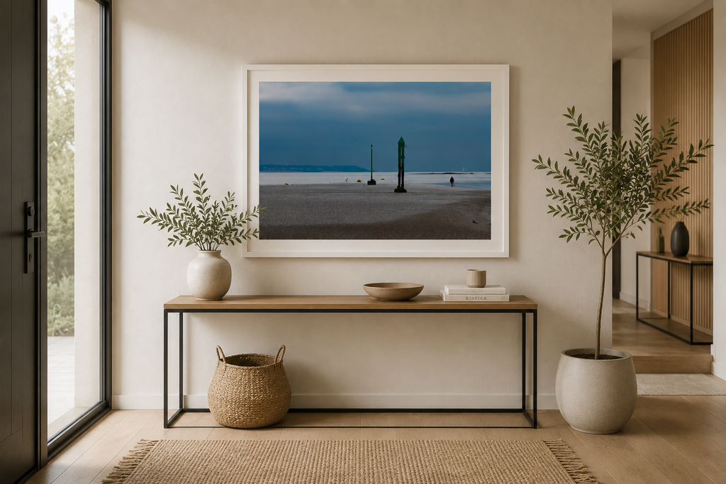 Affiche Plage à Marée Basse – Photo Déco Bord de Mer Apaisante
